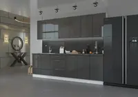 Kuchyňská linka 260 cm Lara 1 - Bílá + Šedý lesk