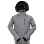 ALPINE PRO LODER Pánská zimní bunda, šedá, velikost