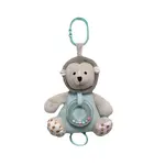 Tulilo Závěsná plyšová hračka s melodií a chrastítkem Ježek, 18 cm - béžová