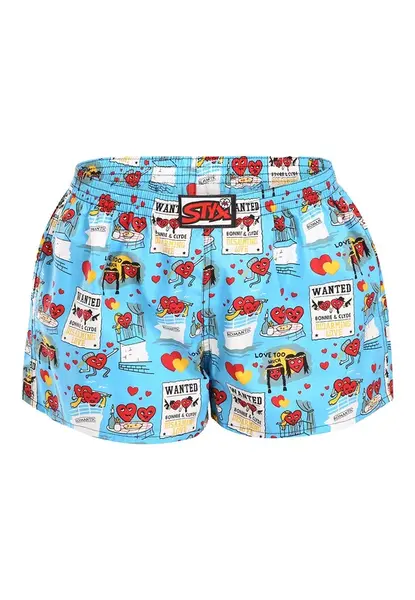 Dámske trenky art klasická guma Valentín pary (K1756) XL