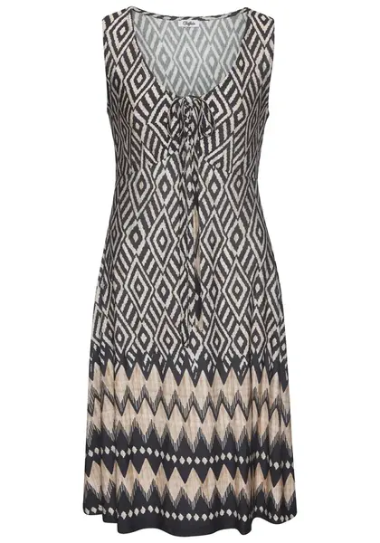 BUFFALO Šaty  béžová / hnedá / čierna