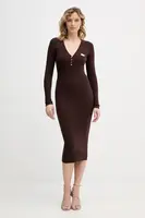 Šaty s příměsí hedvábí Elisabetta Franchi