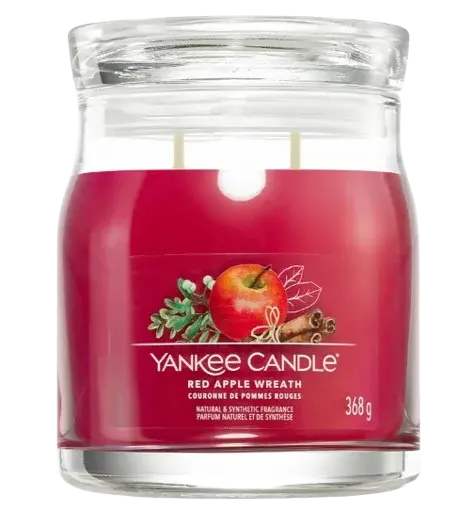 YANKEE CANDLE Signature Red Apple Wreath Vonná sviečka 368 g