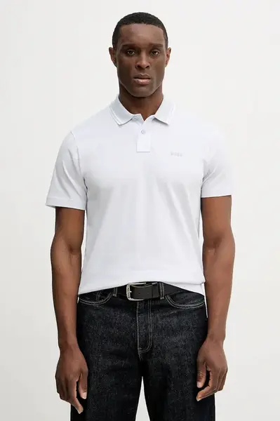 Bavlněné polo tričko BOSS Orange PeoxfordNew