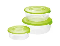 Tontarelli Dóza na potraviny Family kulatá 3 ks zelená