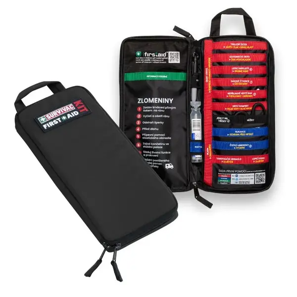 Survival rybárska lekárnička first aid kit slimline black