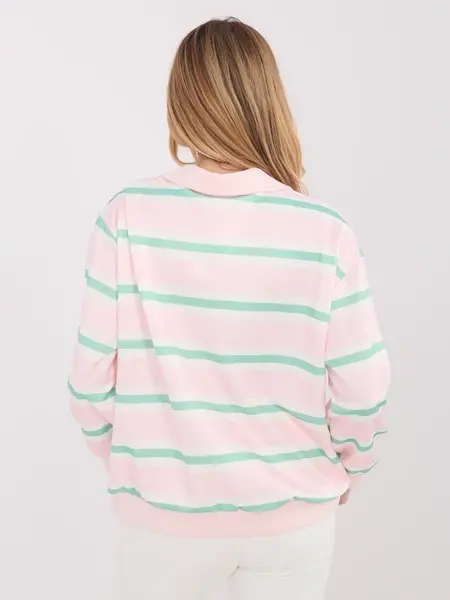 Ružová pruhovaná blúzka