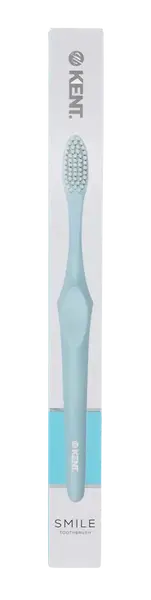 GB KENT & SONS PLC Zubní kartáček SMILE Super Soft se stříbrem v modré barvě
