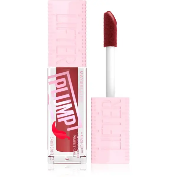 MAYBELLINE NEW YORK Lifter Plump lesk na rty se zvětšujícím efektem odstín 006 Hot Chili 5.4 ml