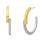 Michael Kors Luxusné bicolor náušnice so zirkónmi Premium MKC1752CZ931