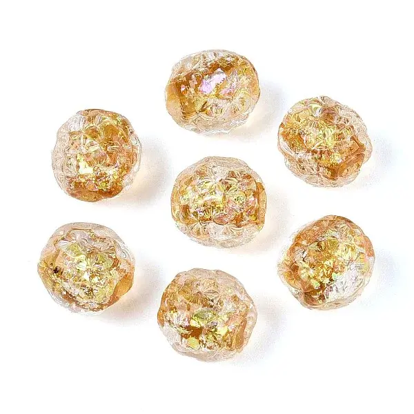 Handmade Foil Glass Beads Strands