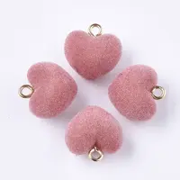 Flocky Acrylic Pendants