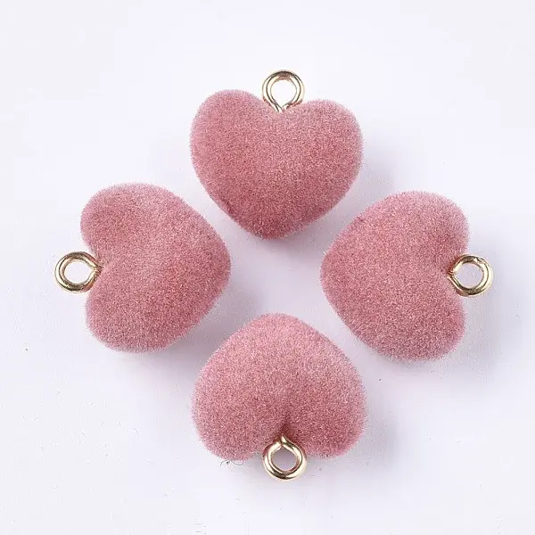 Flocky Acrylic Pendants