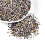 Spray Painted Picasso Cylinder Glass Seed Beads