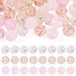 30Pcs 3 Colors Transparent Silicone Focal Beads