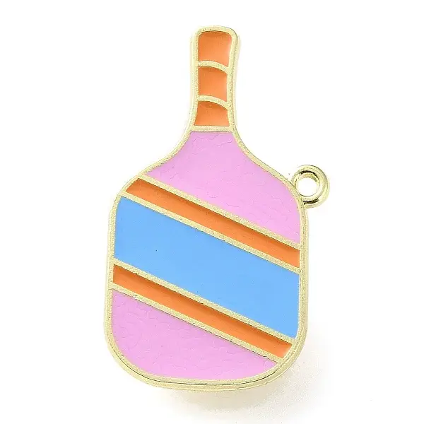 Sports Theme Pickleball Paddle Charms Enamel Pins