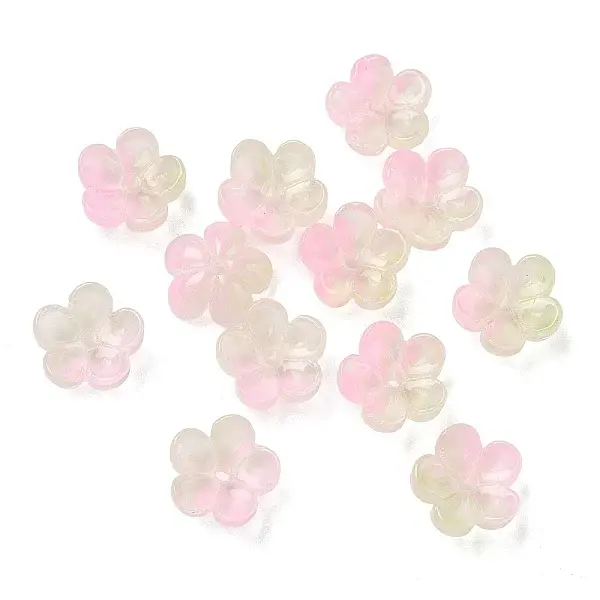 Dyed & Heated Glass Bead Caps