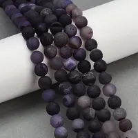 Natural Druzy Agate Beads Strands