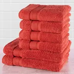 Sada froté ručníků a osušek MEXICO terakotová 6 ks