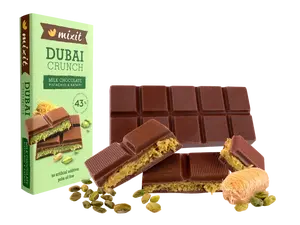MIXIT Dubajská čokoláda s pistáciovou náplní 70 g