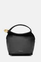 Kožená kabelka Coccinelle FINN POUCH černá barva, E1 UAA 58 01 01