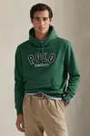 Mikina Polo Ralph Lauren pánská, zelená barva, s kapucí, s aplikací, 710P04872