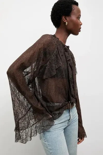 Halenka Answear.LAB dámská, hnědá barva