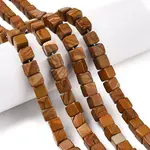 Natural Wood Lace Stone Wooden Jasper Beads Strands