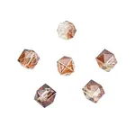 Two Tone Transparent Spray Painted Acrylic Bead