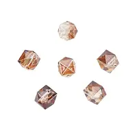 Two Tone Transparent Spray Painted Acrylic Bead