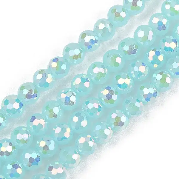Electroplate Glass Beads Strands