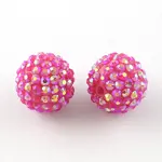 AB-Color Resin Rhinestone Beads