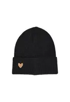Čepice Pieces s ozdobným srdíčkem
