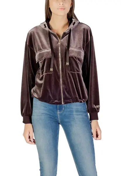 Liu Jo sametová mikina s kapucí