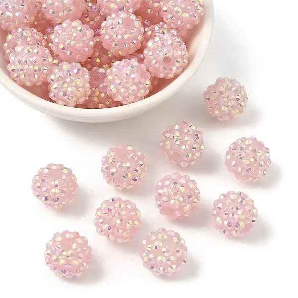 AB-Color Resin Rhinestone Beads