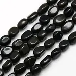 Natural Obsidian Nuggets Beads Strands