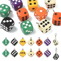 10Pcs Opaque Acrylic Pendants