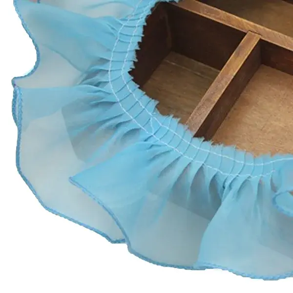 Polyester Lace Ribbons Pleated Garment Accessory