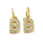 Brass Micro Pave Cubic Zirconia Pendants
