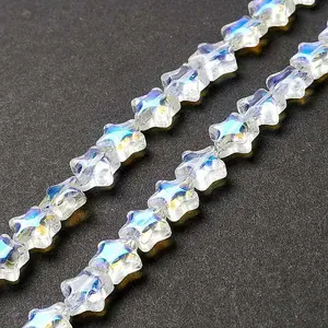 Transparent Glass Beads Strand