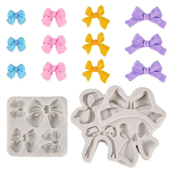 2Pcs 2 Styles Silicone Molds