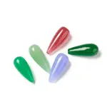 Natural Malaysia Jade Pointed Beads