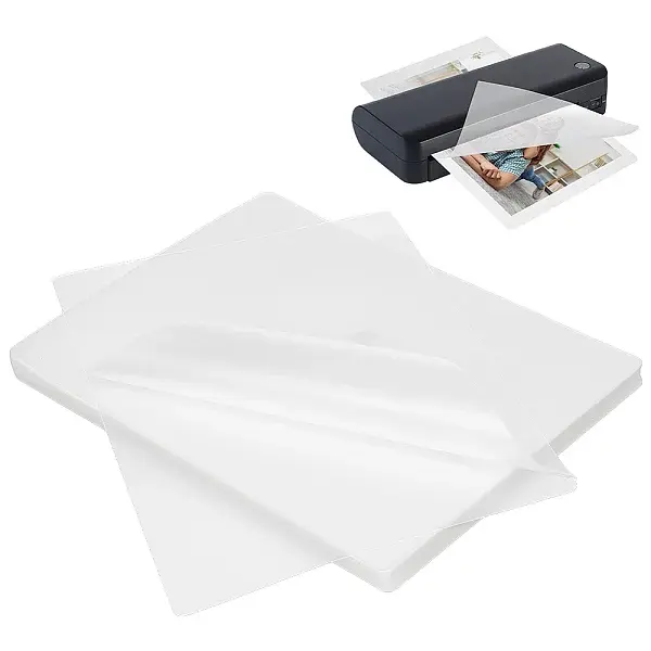 100Pcs Plastic Laminating Pouch Film Photo Protecting Sheets