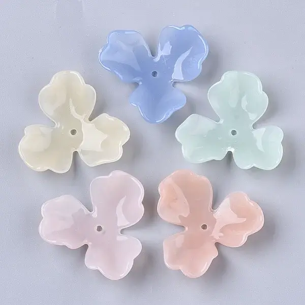 Translucent Acrylic Bead Caps