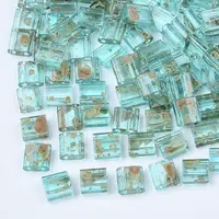 2-Hole Transparent Glass Seed Beads