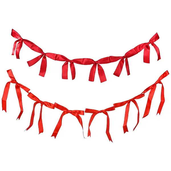 2 Styles Cloth Bowknot Banners