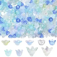 Mixed Styles Acrylic Bead Caps