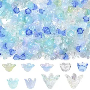 Mixed Styles Acrylic Bead Caps