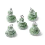 Animal Flocking Resin Pendants