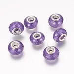 Faceted Resin European Beads